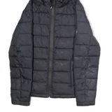 DIESEL Womens Puffer Jacket Black Hooded M