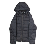 DIESEL Womens Puffer Jacket Black Hooded M