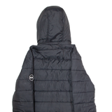 DIESEL Womens Puffer Jacket Black Hooded M