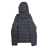 DIESEL Womens Puffer Jacket Black Hooded M