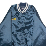 KING LOUIE North Pole All Stars 'Jake' Mens Bomber Jacket Blue Satin 90s USA L