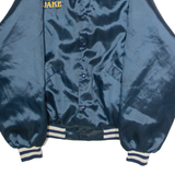 KING LOUIE North Pole All Stars 'Jake' Mens Bomber Jacket Blue Satin 90s USA L