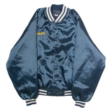 KING LOUIE North Pole All Stars 'Jake' Mens Bomber Jacket Blue Satin 90s USA L