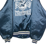 KING LOUIE North Pole All Stars 'Jake' Mens Bomber Jacket Blue Satin 90s USA L