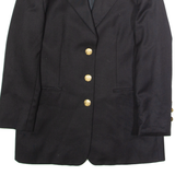 MIREILLE Womens Blazer Jacket Black Wool UK 10
