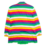 PRESTIGE Womens Blazer Jacket Blue 90s Striped UK 12