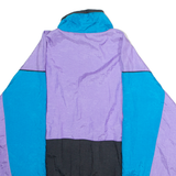 O'BRIAN Mens Shell Jacket Purple 90s Colourblock L