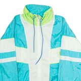 SUN SET Sport Mens Shell Jacket Blue 90s Colourblock M