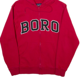 JANSPORT Mens Red Hoodie Full Zip S