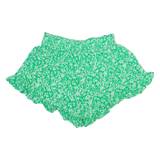 ZARA Womens Casual Shorts Green Floral M W26