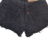 LEVI'S 501 Womens Denim Shorts Grey XS W26