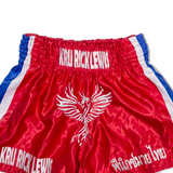 KRU RICK LEWIS Mens Sports Shorts Red Relaxed L W28