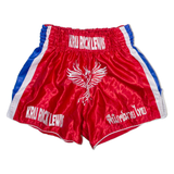 KRU RICK LEWIS Mens Sports Shorts Red Relaxed L W28