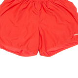 REEBOK Mesh Lining Womens Sports Shorts Red Relaxed S W25