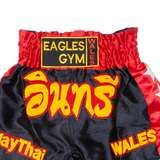 EAGLES GYM Thai Boxing Mens Sports Shorts Red Relaxed XS W22