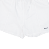REEBOK Womens Sports Shorts White Relaxed UK 12 W30