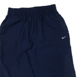 NIKE Mesh Lining Mens Pedal Pushers Shorts Blue Relaxed L W28