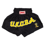 Thai Boxing Mens Sports Shorts Black Relaxed XL W27