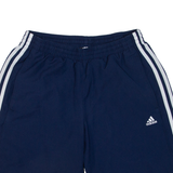 ADIDAS Mesh Lining Mens Sports Shorts Blue Relaxed M W30