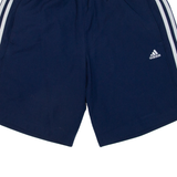 ADIDAS Mesh Lining Mens Sports Shorts Blue Relaxed M W30