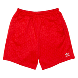 ADIDAS Mens Sports Shorts Red Relaxed M W30
