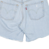 LEVI'S 501 BIG E Womens Denim Shorts Blue Relaxed XXS W23