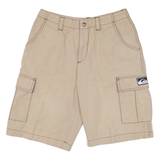 QUIKSILVER Girls Jorts Shorts Beige Relaxed 14Y W26