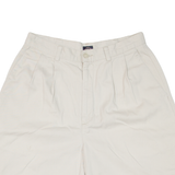 DOCKERS Pleated Womens Casual Shorts Beige Relaxed XS W26
