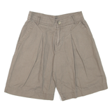 ESSENTIEL Pleated Womens Casual Shorts Grey Relaxed S W28