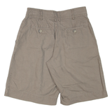 ESSENTIEL Pleated Womens Casual Shorts Grey Relaxed S W28