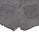 LEVI'S 501 BIG E Cut-Off Womens Denim Shorts Grey M W32