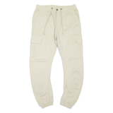 URBAN CLASSICS Cargo Womens Trousers Beige Slim Tapered W32 L28