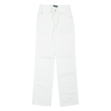 ARMANI JEANS Womens Trousers White Regular Straight W24 L30
