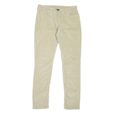 LEVI'S 531 Womens Corduroy Trousers Beige Slim Skinny W30 L32