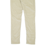 LEVI'S 531 Womens Corduroy Trousers Beige Slim Skinny W30 L32