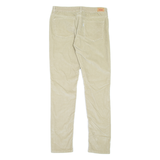 LEVI'S 531 Womens Corduroy Trousers Beige Slim Skinny W30 L32