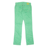 RALPH LAUREN Madison Womens Trousers Green Slim Straight Linen W29 L33