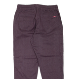 LEVI'S Womens Trousers Maroon Regular Tapered W30 L27