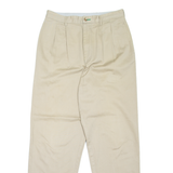 TOMMY HILFIGER Chino Mens Trousers Beige Relaxed Tapered W32 L32