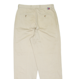 TOMMY HILFIGER Chino Mens Trousers Beige Relaxed Tapered W32 L32