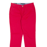 TOMMY HILFIGER Hampton Chino Womens Trousers Red Regular Tapered W30 L29