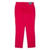 TOMMY HILFIGER Hampton Chino Womens Trousers Red Regular Tapered W30 L29