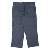 DICKIES Cargo Workwear Mens Trousers Grey Loose Straight W42 L29