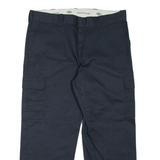 DICKIES Cargo Workwear Mens Trousers Black Relaxed Straight W40 L30