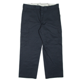 DICKIES Cargo Workwear Mens Trousers Black Relaxed Straight W40 L30