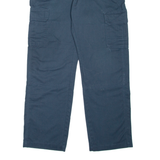 DICKIES Cargo Workwear Mens Trousers Blue Regular Tapered W32 L32