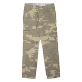 TIMEZONE Henny Camo Cargo Mens Trousers Beige Regular Tapered W33 L33