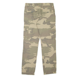 TIMEZONE Henny Camo Cargo Mens Trousers Beige Regular Tapered W33 L33