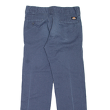 DICKIES Workwear Mens Trousers Blue Slim Straight W30 L32