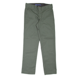 DICKIES Workwear Mens Trousers Green Slim Straight W29 L30